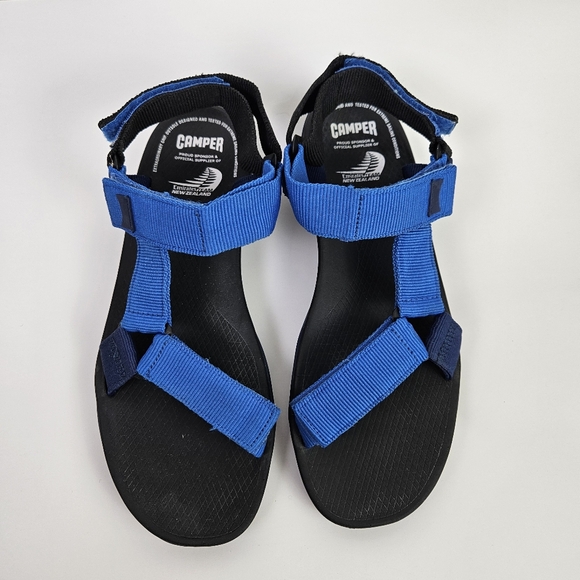 Camper Match T-Strap Outdoor Hiking Sandals Blue Size 45 (US 12) - Picture 2 of 8